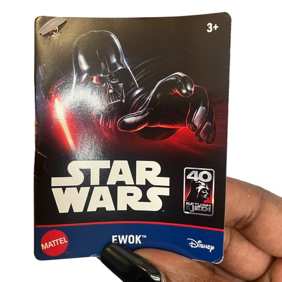 THE EWOK STAR WARS Plush Stuffed (Animal w/ Hood, 10") Mattel NEW WITH TAGS - Picture 3 of 5